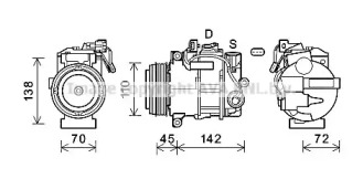 AVA QUALITY COOLING msk697 -  Компрессор, кондиционер